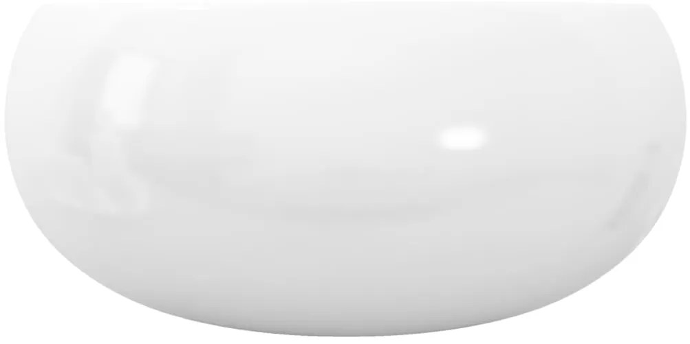 vidaXL Νιπτήρας Στρογγυλός Λευκός 40 x 15 εκ. Κεραμικός