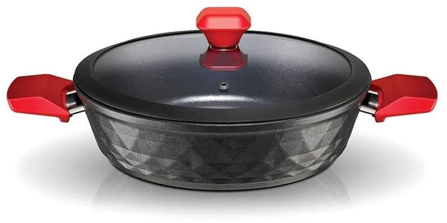 Σοτεζα Φ 30 Cm Red Diamond 014012501 Grey Pyramis Μεγάλο (26-29cm) Aluminium