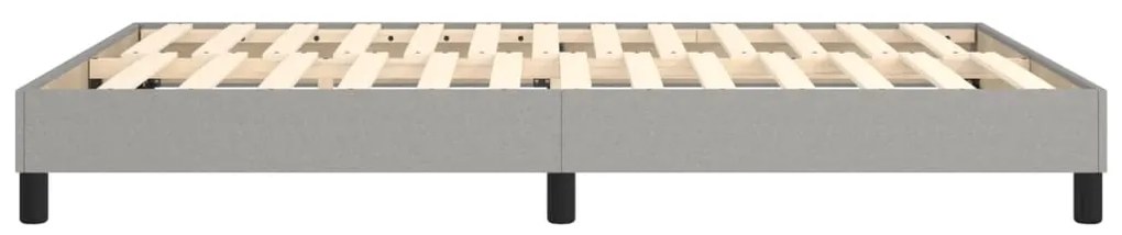 vidaXL Σκελετός Κρεβατιού με Ελατήρια Αν. Γκρι 140x190 εκ. Υφασμάτινο