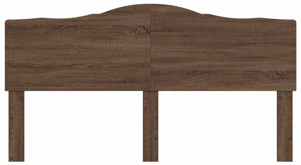 vidaXL Κεφαλάρι με κεφαλάρι Καφέ δρυς 180 cm Επεξεργασμένο ξύλο