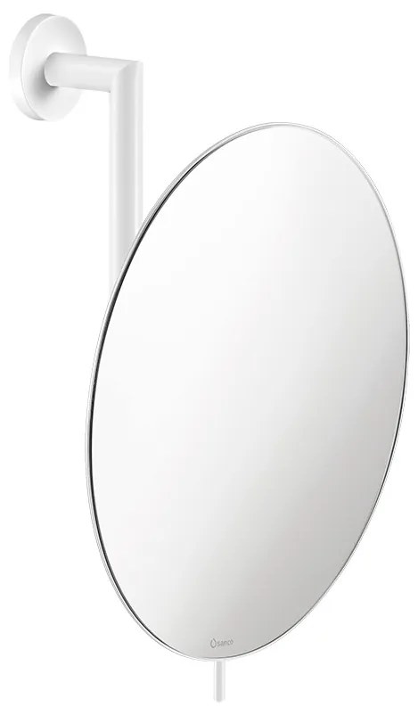 Καθρέπτης Μεγεθυντικός Επιτοίχιος Ø25 εκ. Μεγέθυνση *5 White Mat Sanco Mirrors MR-764-M101