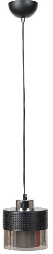 Φωτιστικό Οροφής 835-125-311 15x75cm 1xE27 60W Black-Silver