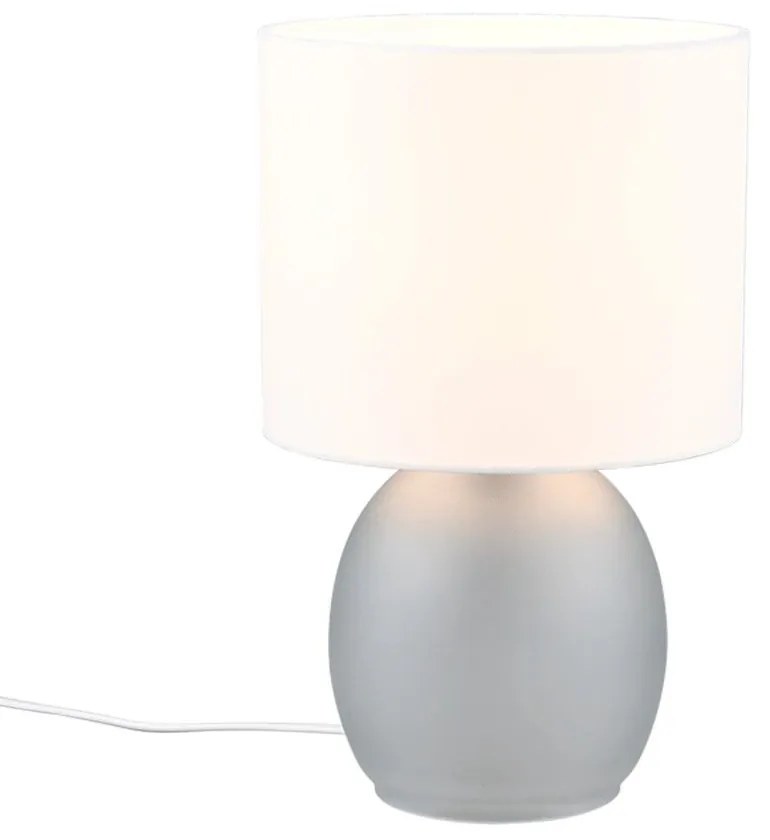 Φωτιστικό Επιτραπέζιο Vela 517900111 18x29cm 1xE14 10W Grey-White Trio Lighting