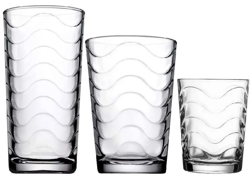 Ποτήρια Toros (Σετ 18Τμχ) SP96066G1 200ml/260ml/150ml Clear Espiel Glass