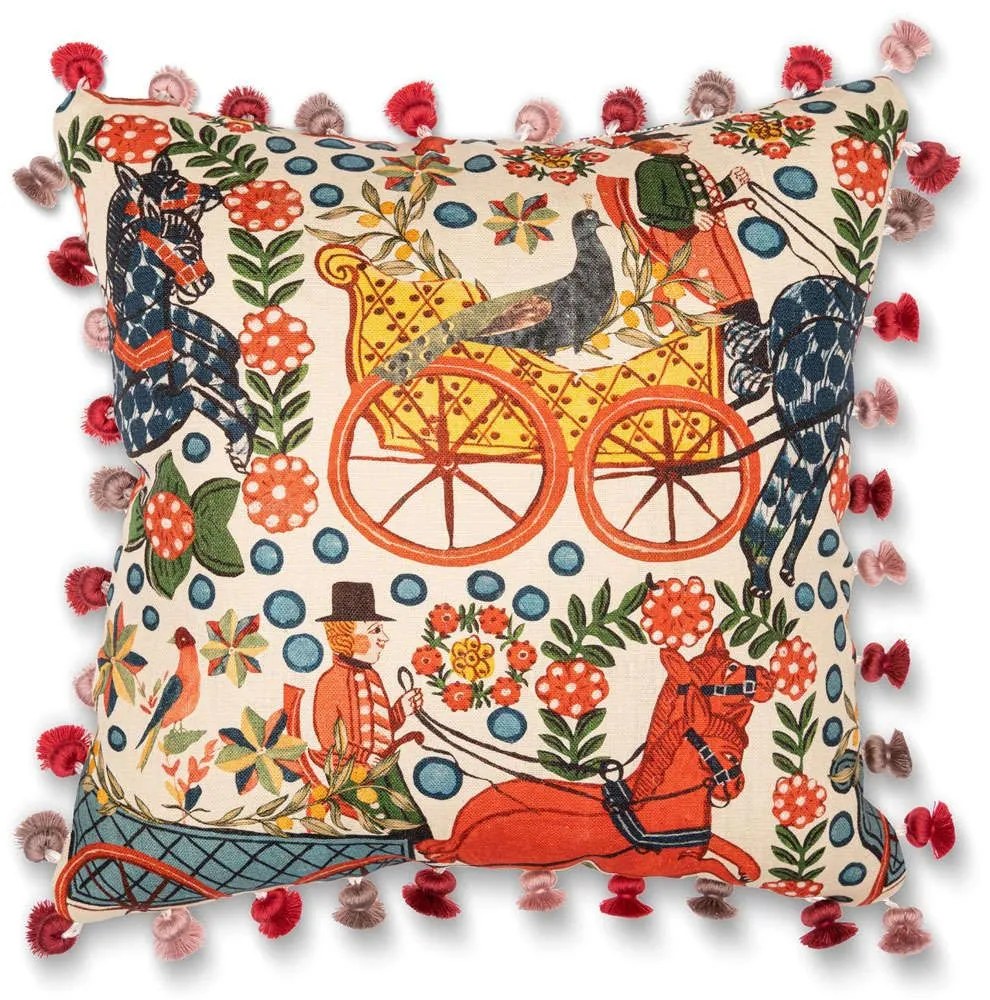 Μαξιλάρι Διακοσμητικό (Με Γέμιση) Fasnacht LC40193 Multi-White MindTheGap 50Χ50 50x50cm Cotton,Feather