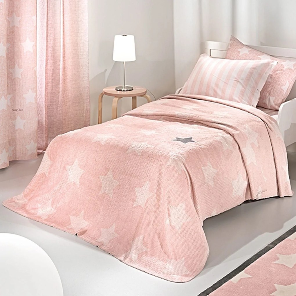 Κουβέρτα Παιδική Pirineo Pink Saint Clair Μονό 160x220cm Πολυέστερ