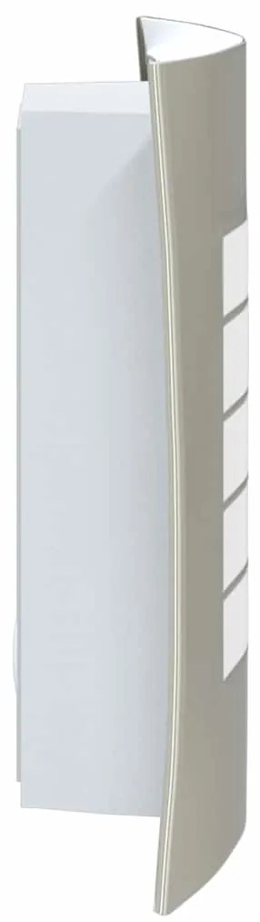 vidaXL Επιτοίχιο φωτιστικό εξωτερικού χώρου 2 pcs Ασημί