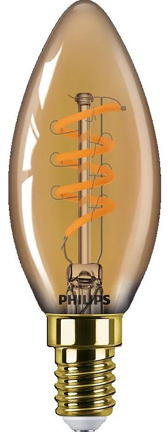 Philips Λάμπα LED 2.5W για Ντουί E14 και Σχήμα B35 Θερμό Λευκό 136lm