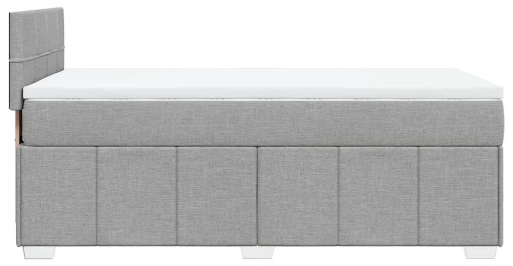 ΚΡΕΒΑΤΙ BOXSPRING ΜΕ ΣΤΡΩΜΑ ΑΝΟΙΧΤΟ ΓΚΡΙ 100X200 ΕΚ. ΥΦΑΣΜΑΤΙΝΟ 3286979