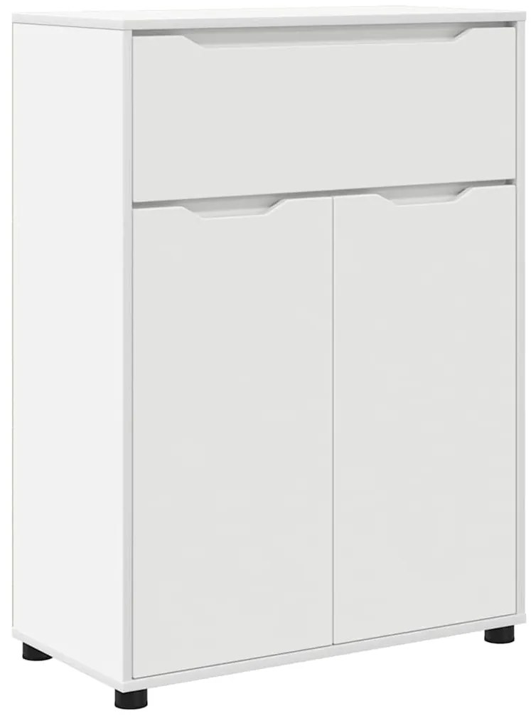 vidaXL Ντουλάπι Μπάνιου Λευκό 72,5 x 36,5 x 100 εκ Επεξεργασμένο ξύλο