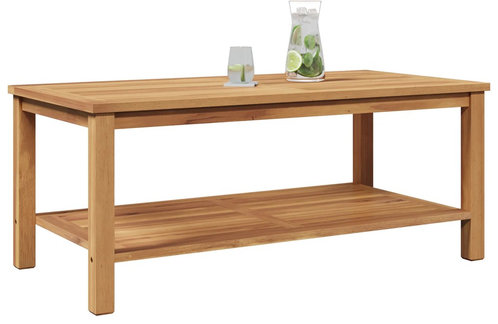 vidaXL Τραπεζάκι σαλονιού Καφέ 110 x 55 x 45 cm Μασίφ ξύλο teak