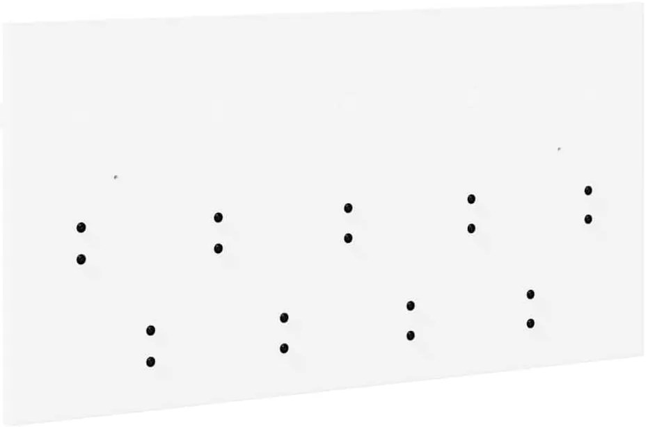 vidaXL Τοίχου Κρεμάστρα Λευκό 80 x 40 x 12 cm Επεξεργασμένο ξύλο