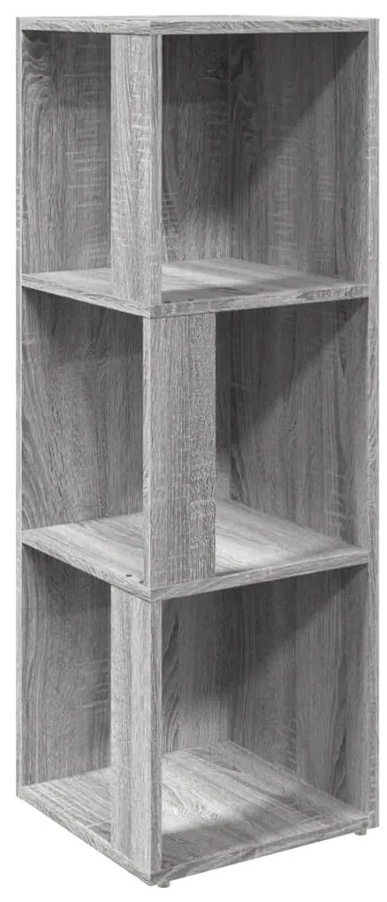 vidaXL Γωνιακό Έπιπλο Γκρι Sonoma 33x33x100 εκ. από Επεξεργ. Ξύλο