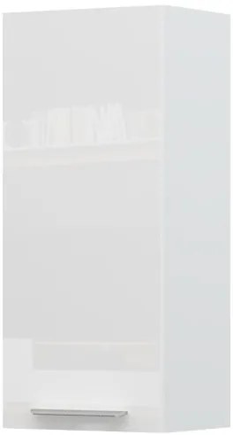 Ντουλάπι κρεμαστό Raval V9-40-1K-Λευκό - Λευκό γυαλιστερό