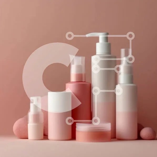 Intra Συλλεκτικό Ξύλινο Παζλ Plywood  4mm - Pink Skin Care Products - Face Wash, Moisturizer, Serum Σε Ξύλινο Κουτί - Διαστάσεις: 10x10 cm – 25 κομμάτια
