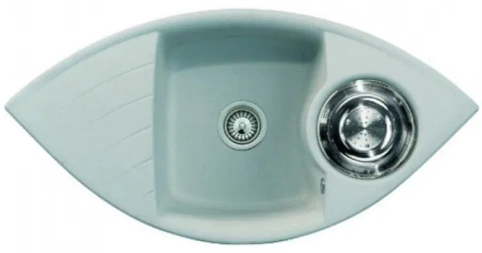 Macart Focus C-150 Ένθετος και αντιστρεφόμενος νεροχύτης Croma (Γκρι)