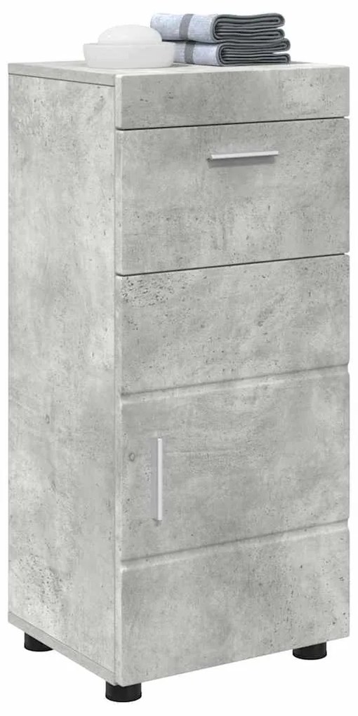 vidaXL Ντουλάπι Μπάνιου TULUM Γκρι σκυροδέματος 37 x 31.5 x 82 εκ