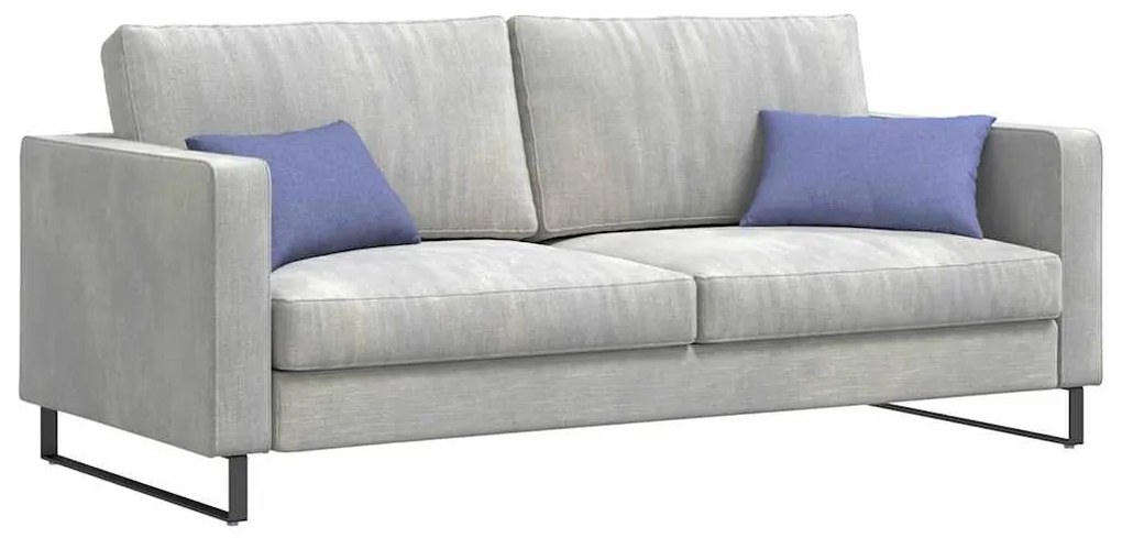 vidaXL Μαξιλάρι Καναπέ 2 pcs Μπλε τζην 50 x 30 cm ύφασμα