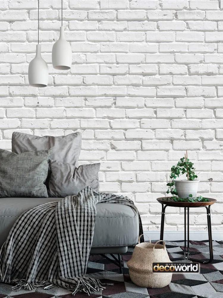 Ταπετσαρία τοίχου ετοίμων διαστάσεων λευκό τούβλο 07928Q 100cm x 150cm