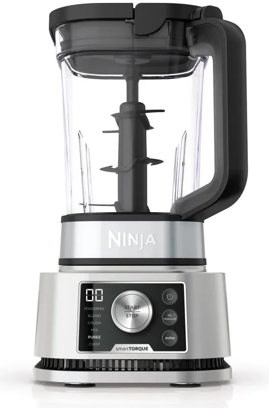 Μπλέντερ 3 σε 1 Ninja Foodi Power Nutri CB350EU, 1200W, 2.1L, 6 προγράμματα, Smart Torque, Auto-iQ, Μαύρο/ανοξείδωτο