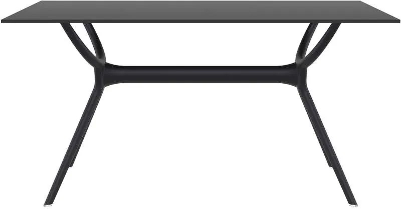 Τραπέζι Air 140Χ80Εκ. Black Laminate 12Mm