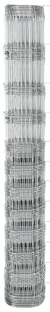 vidaXL Φράκτης 1.4x50 μ Με Γαλβανισμένο Χάλυβα
