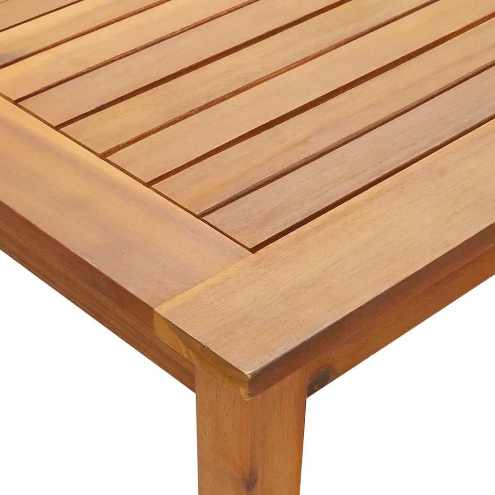 vidaXL Τραπέζι Κήπου 140 x 80 x 74 εκ. από Μασίφ Ξύλο Ακακίας