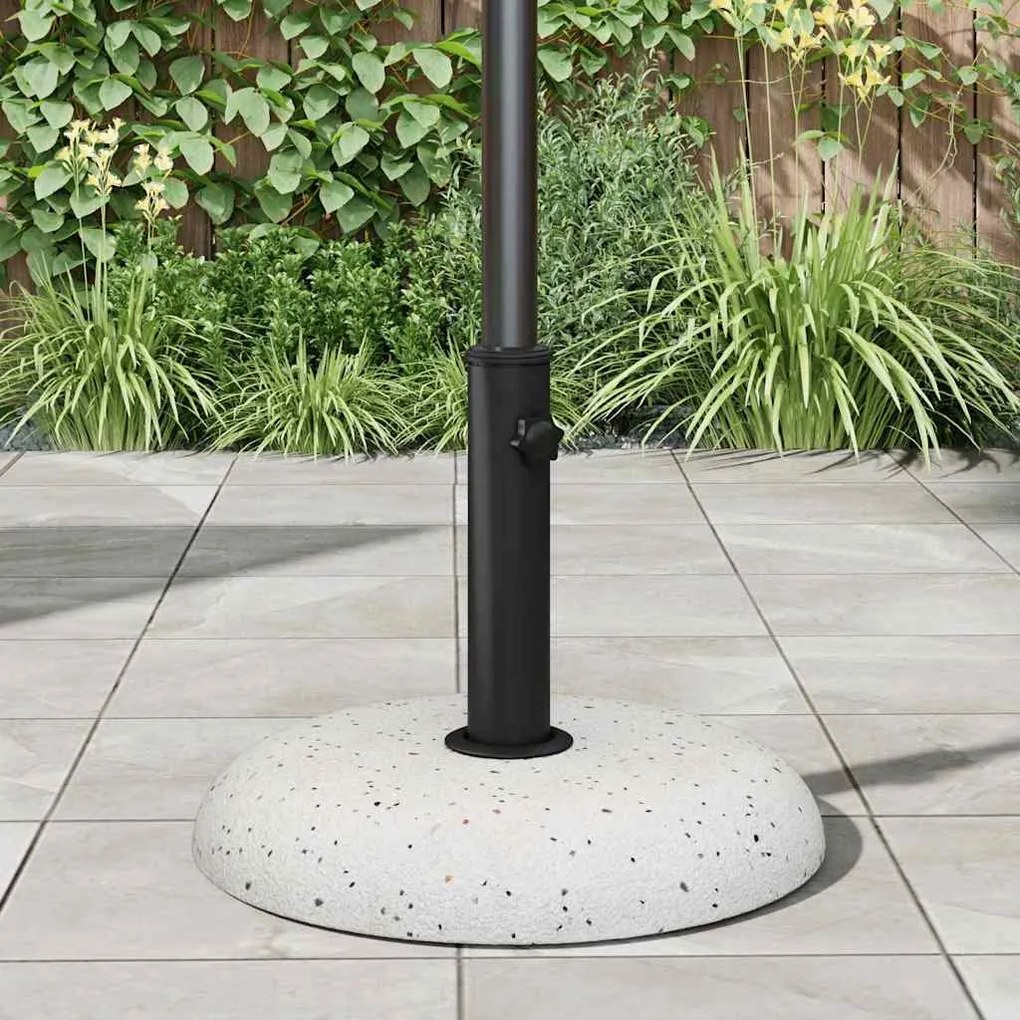 vidaXL Βάση ομπρέλας Λευκό και Μαύρο 45 x 45 x 40 cm