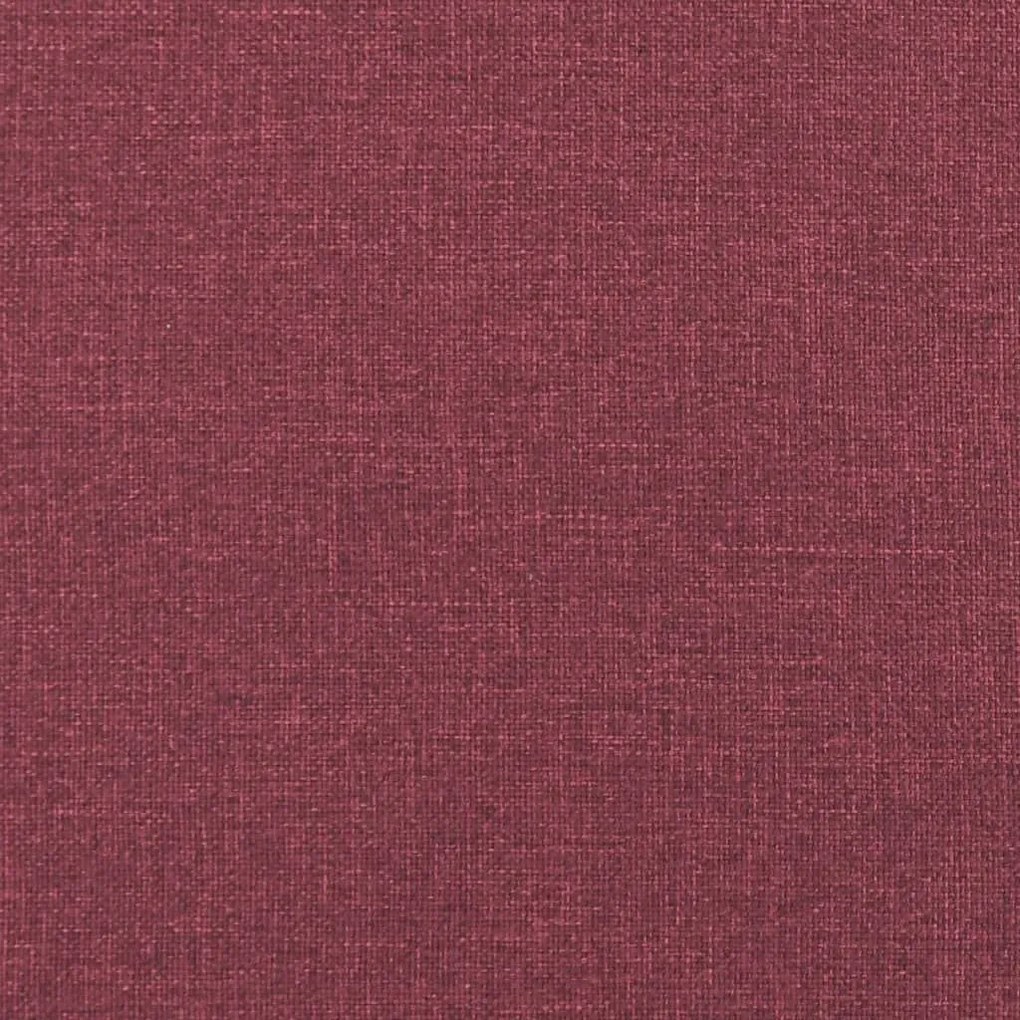 Πολυθρόνα Μασάζ Ανακλινόμενη Μπορντό Υφασμάτινη - Κόκκινο