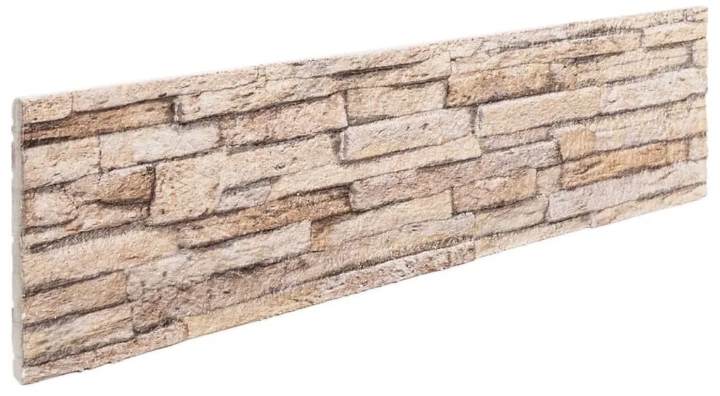 vidaXL Πάνελ Τοίχου 3D 14 τεμ. Καφέ 100 x 25 EPS