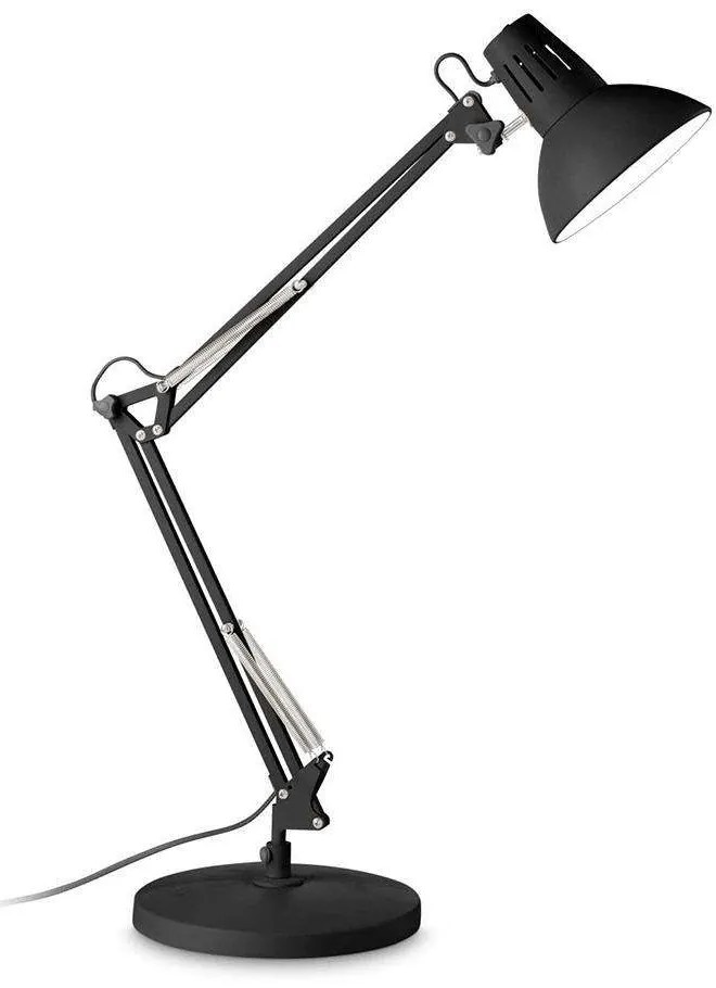 Φωτιστικό Επιτραπέζιο Wally 265278 20x58x36cm 1xE27 42W Black Ideal Lux
