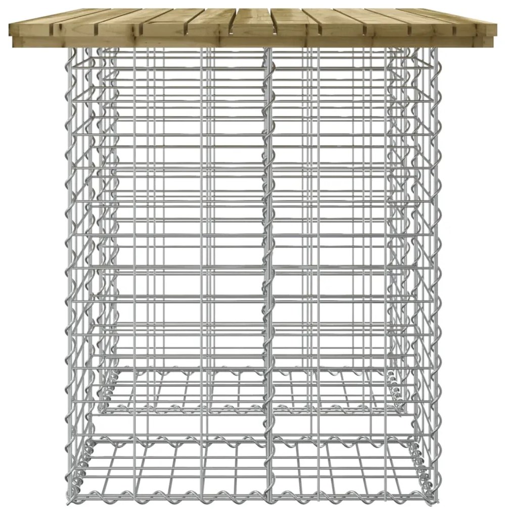 vidaXL Παγκάκι Κήπου Συρματοκιβώτιο 100x70x72εκ. Εμποτ. Ξύλο Πεύκου