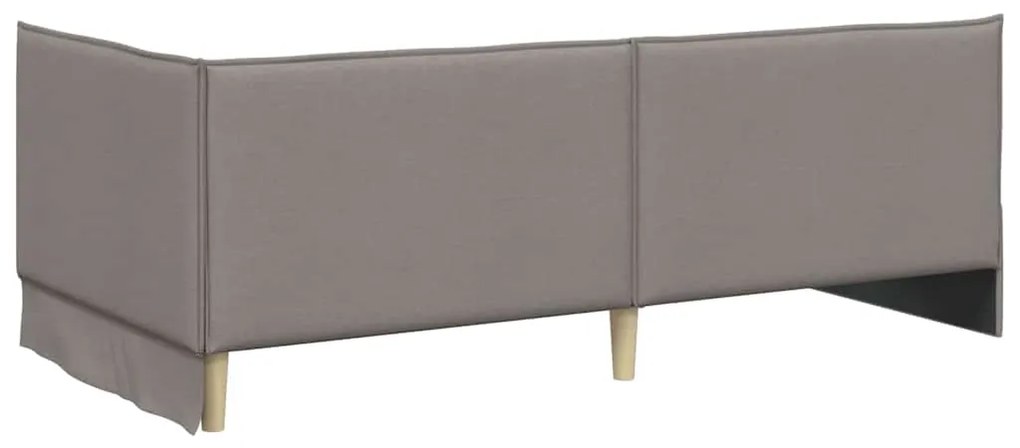 vidaXL Κρεβάτι Γωνίας με κεφαλάρι Taupe 90 x 200 cm ύφασμα