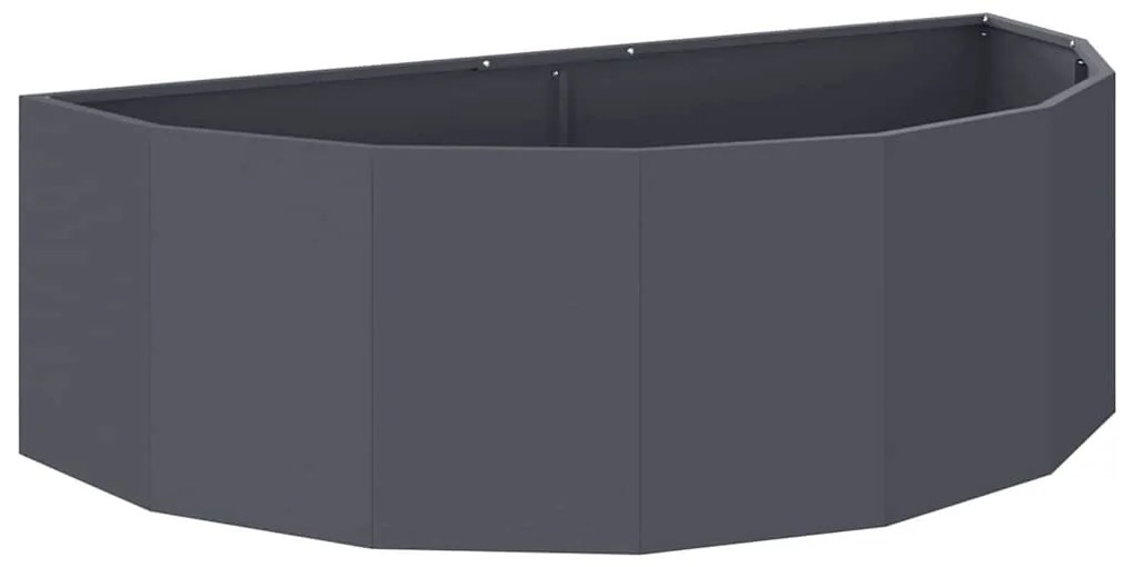 vidaXL Γλάστρα Ανθρακί 120 x 60 x 35 cm Ατσάλι