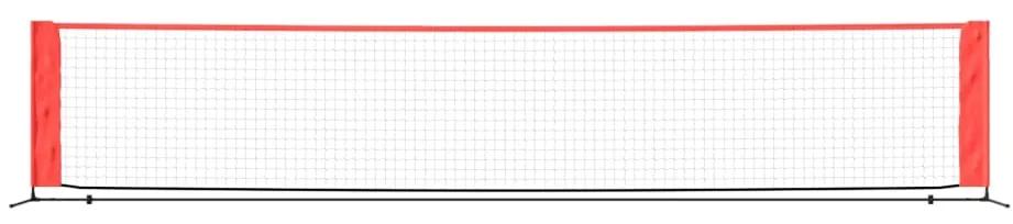 vidaXL Δίχτυ Τένις Μαύρο & Κόκκινο 500 x 100 x 87 εκ. από Πολυεστέρα