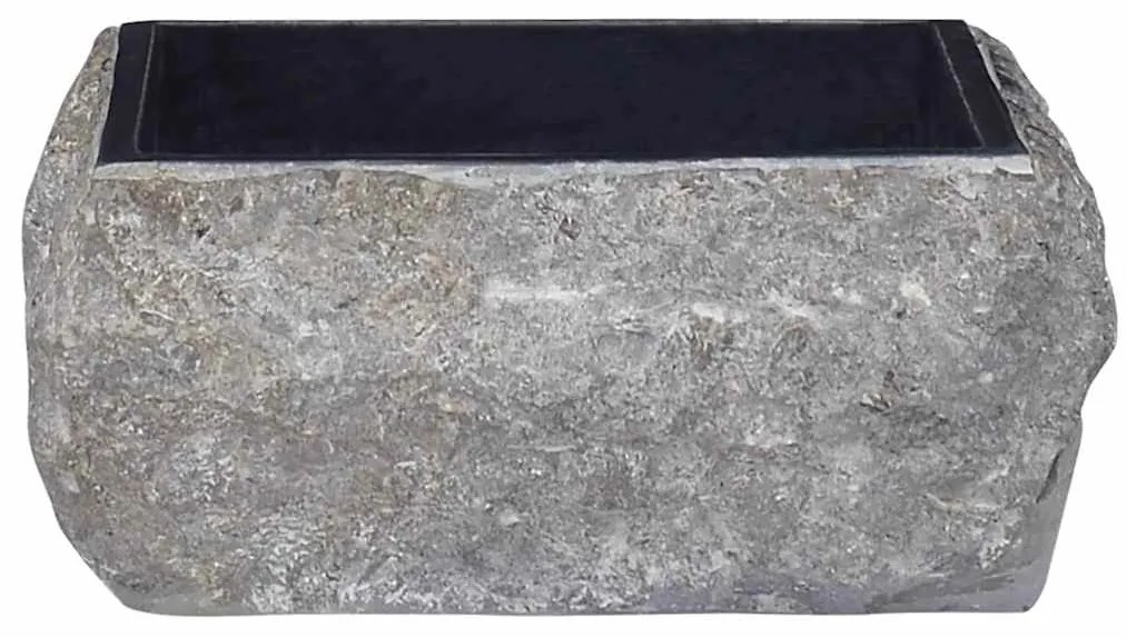 vidaXL Νιπτήρας Μαύρος 30 x 30 x 13 εκ. Μαρμάρινος