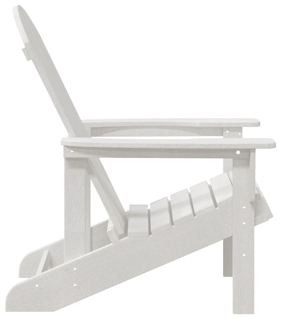 vidaXL Adirondack Καρέκλα Λευκή 74x82x91 εκ HDPE