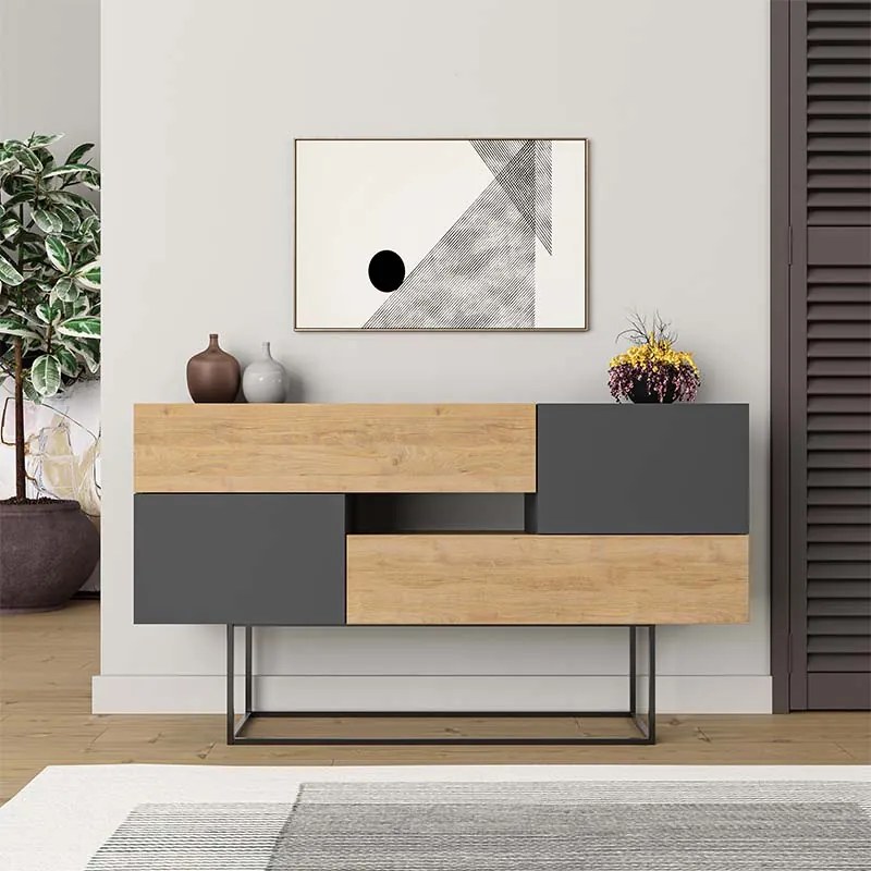 ΜΠΟΥΦΕΣ EROS MEGAPAP ΦΥΣΙΚΟ ΟΞΙΑΣ - ΑΝΘΡΑΚΙ 145X40X82ΕΚ.