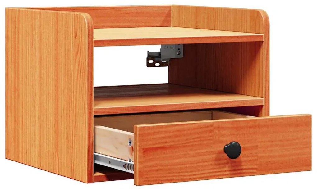 vidaXL Κομοδίνο 2 pcs Καφέ κεριού 38 x 36 x 29.5 εκ Μασίφ ξύλο πεύκου
