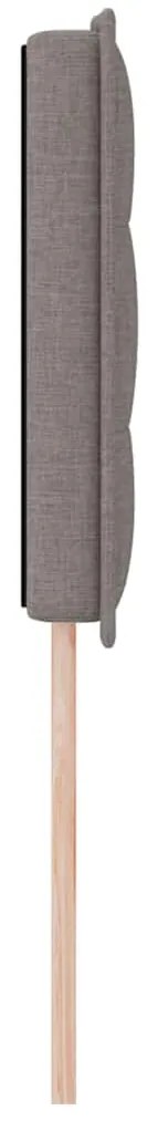 vidaXL Κεφαλάρι Ρυθμιζόμενο Ύψος με κεφαλάρι Taupe 160 cm ύφασμα