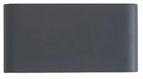 Απλίκα Φωτιστικό Τοίχου 2xLED 6W IP65 3000K Σκούρο Γκρι E239 Zambelis-E239-Ανθρακί E239