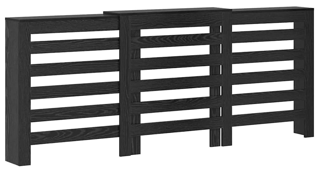 vidaXL Καπάκι Καλοριφέρ Μαύρη Οξυά 205 x 21.5 x 83.5 cm