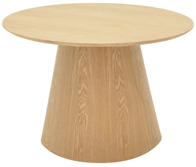 Τραπέζι σαλονιού Kayano pakoworld mdf σε φυσική απόχρωση Φ60x40εκ