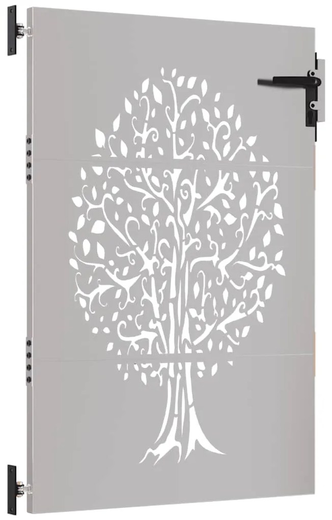 vidaXL Πόρτα Κήπου με Σχέδιο Δέντρου από Ατσάλι Corten 85x150 εκ.