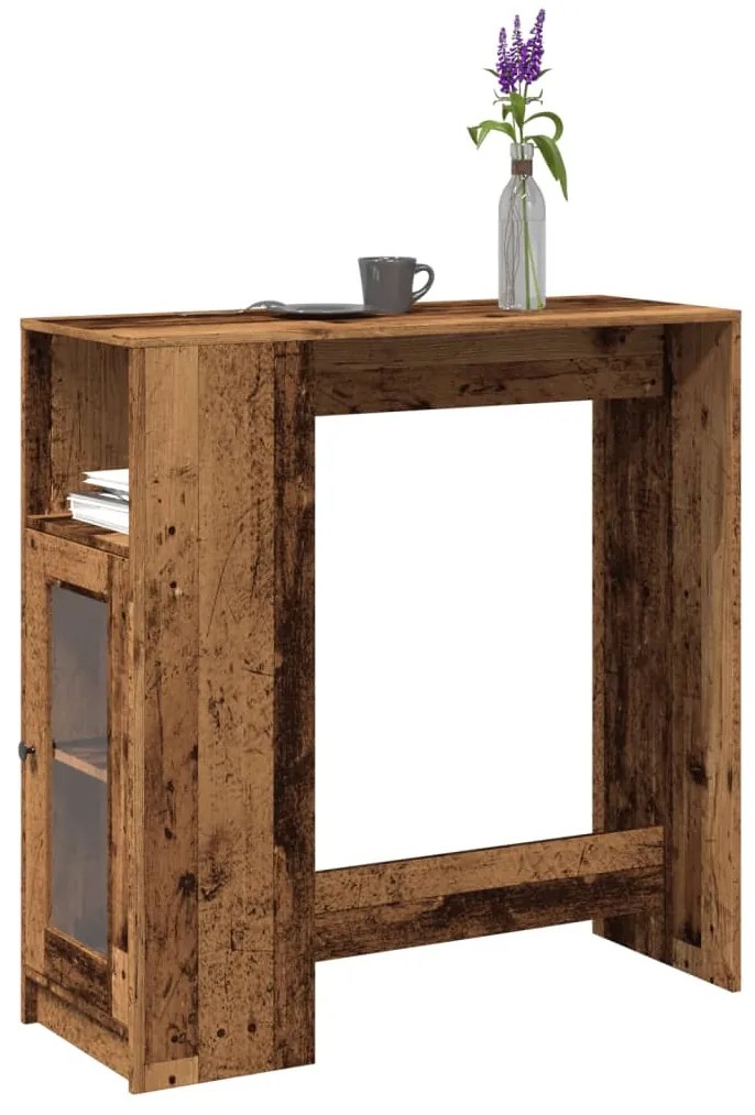 Τραπέζι Μπαρ με Ράγες 101x40x103,5 εκ. Επεξεργ. Ξύλο