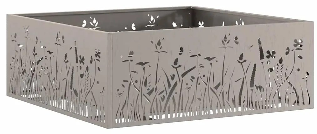 vidaXL Φωτιά Καφέ 80 x 80 x 30 cm Ατσάλι σκληρυθέν στον αέρα