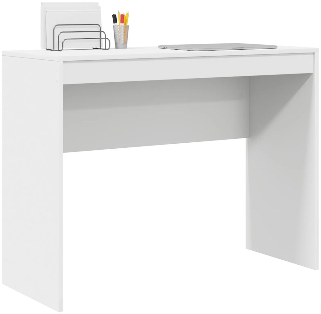 vidaXL Γραφείο Λευκό 100 x 40 x 76 εκ. Επεξεργασμένο ξύλο