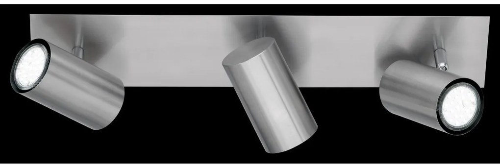 Σποτ Φωτιστικό Οροφής 3xGU10 Τριπλό Κινητό Marley Trio Lighting-802400307-Νίκελ Ματ 802400307