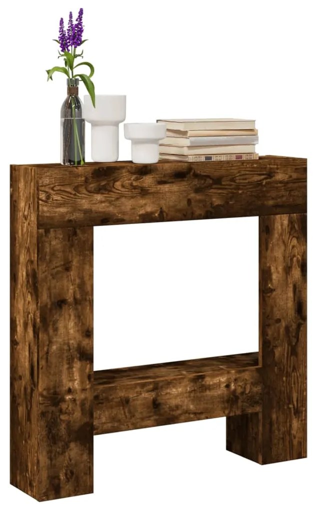 Πλαίσιο Τζακιού Καπνιστή Δρυς 81x18x82 εκ. από Επεξ. Ξύλο