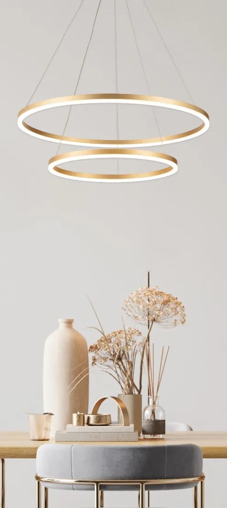 Γραμμικό Φωτιστικό SE LED 60-40 OLYMPIC PENDANT GOLD MAT Β5 - 51W - 100W - 77-8125